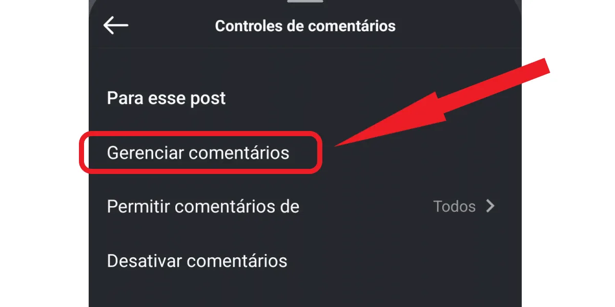 Print manage comments on Instagram