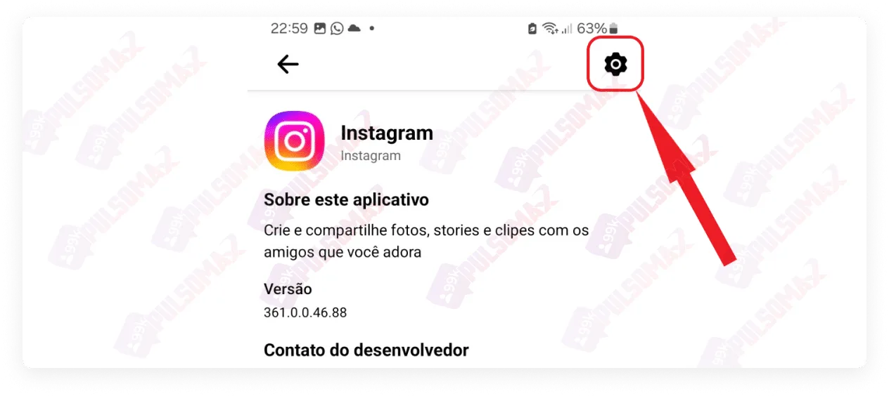 Instagram details.