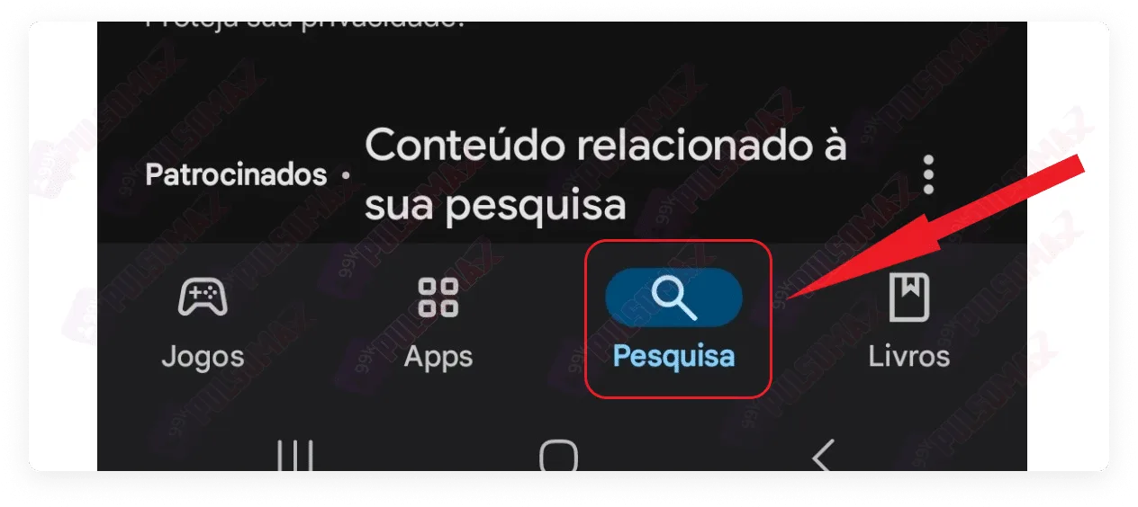 Search bar in the Play Store.