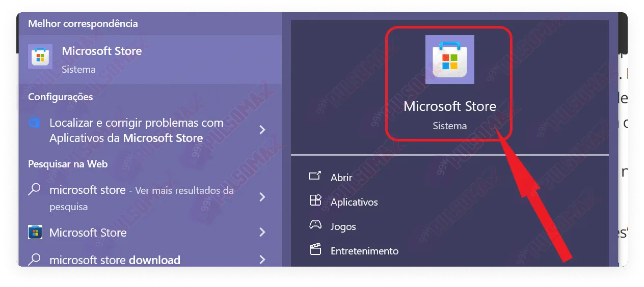 Microsoft Store on Windows 10.