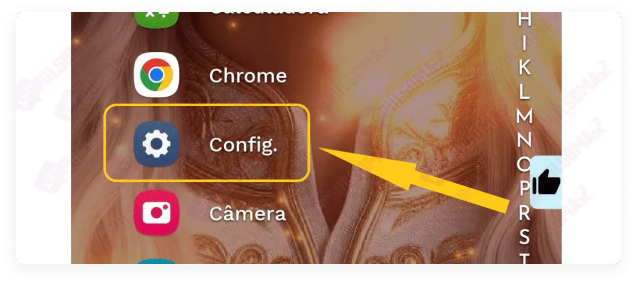 Settings app on Android phone.
