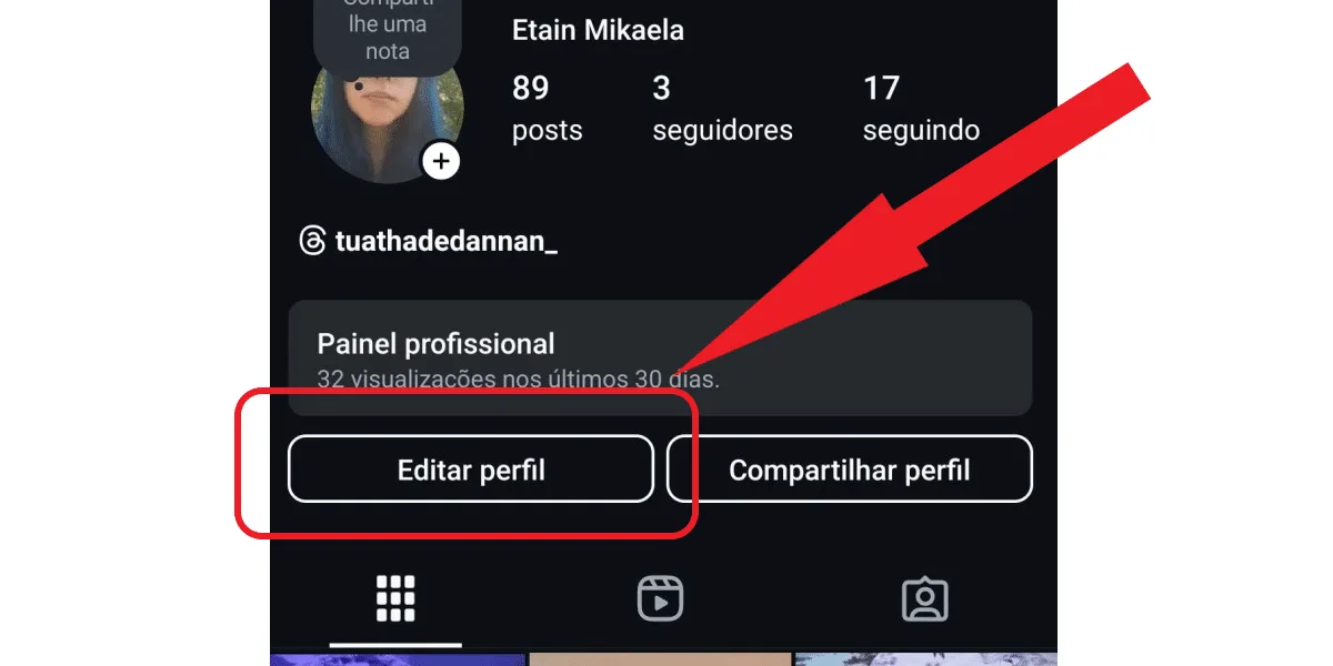 Edit your Instagram profile
