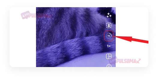 Timer location on Instagram Reels.