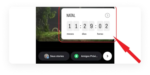 Customizing the stopwatch on Instagram.