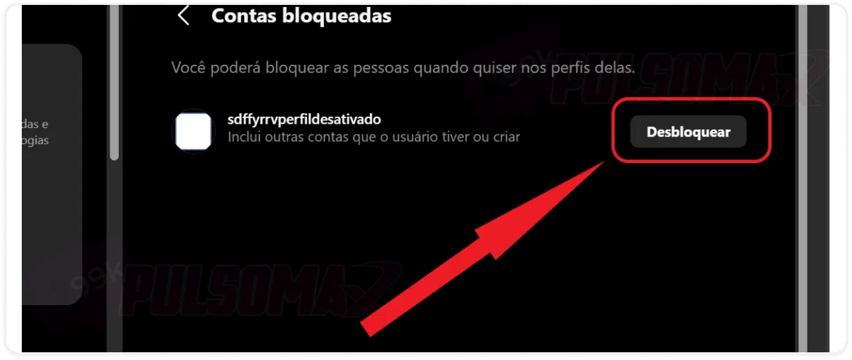 Desbloquear conta no Instagram Web.