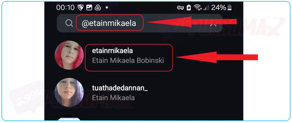 Selecting people to tag in Reels