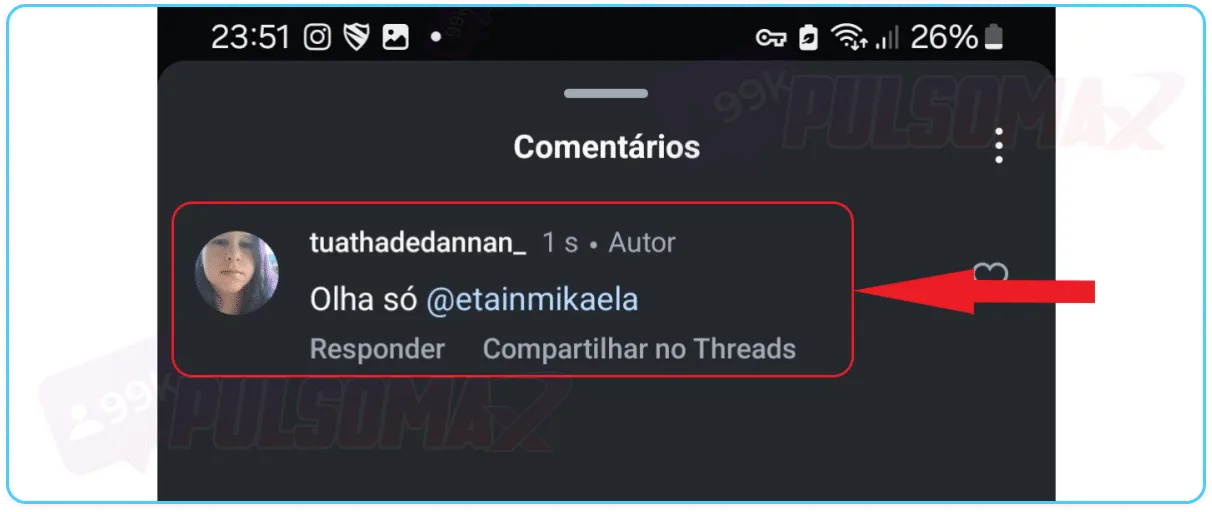 Comment posted with tagging.
