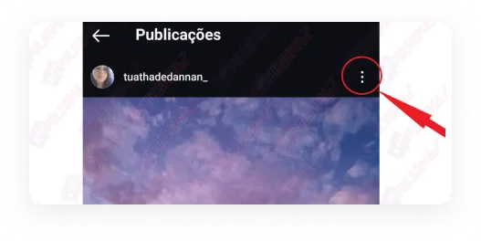 (Three-dot button in an old post)