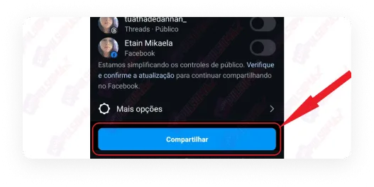 Share button.
