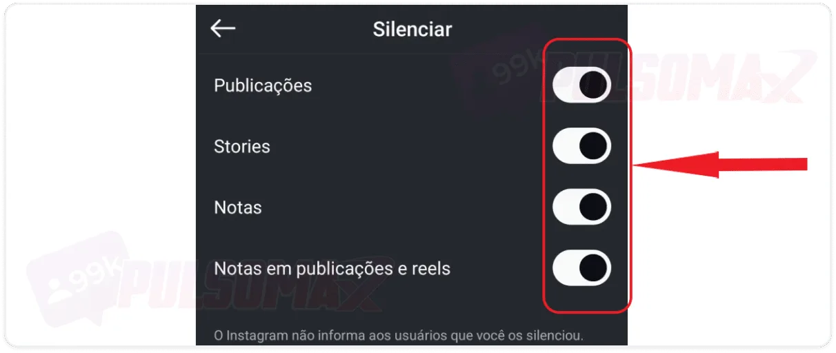 Options to mute on Instagram.