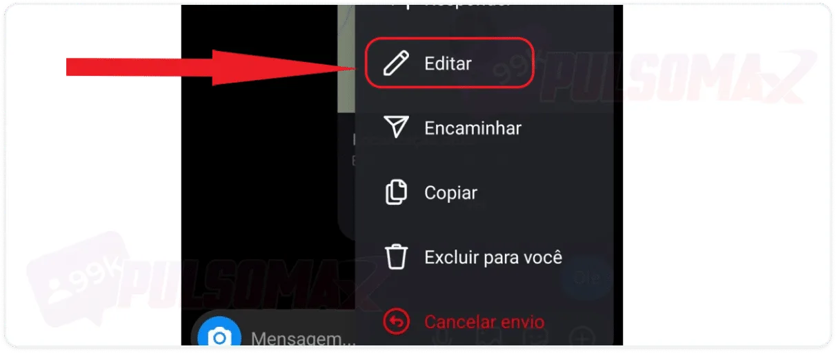 Edit message on Instagram