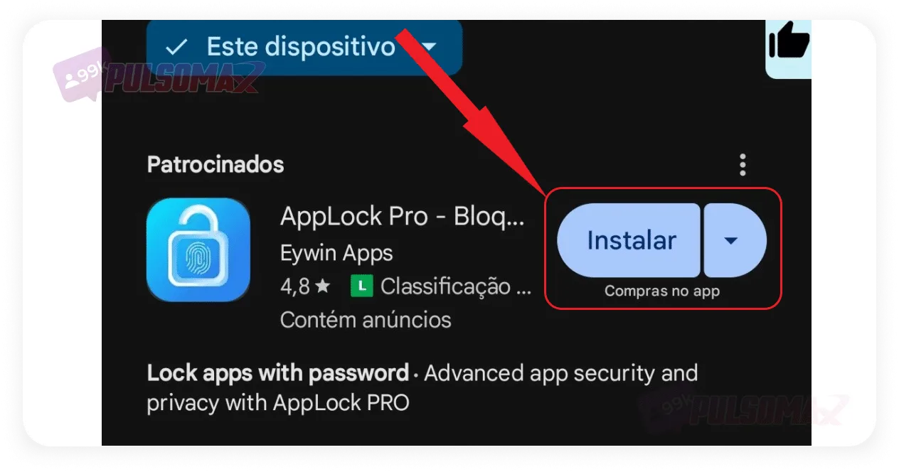 AppLock is available on the Play Store.
