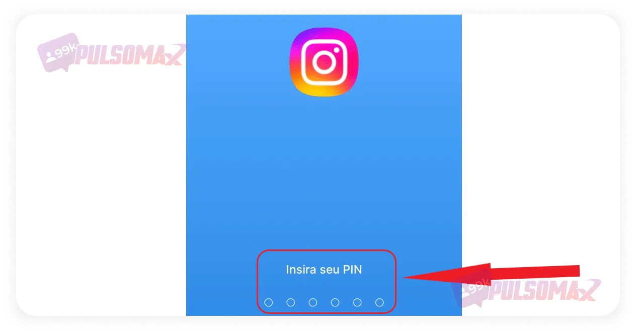 Instagram login screen in AppLock.