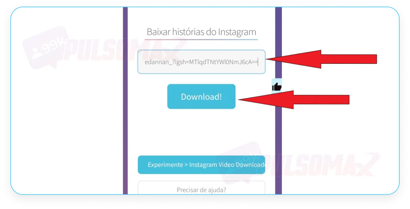Image showing where to click on Story Saver to view the anonymous story.