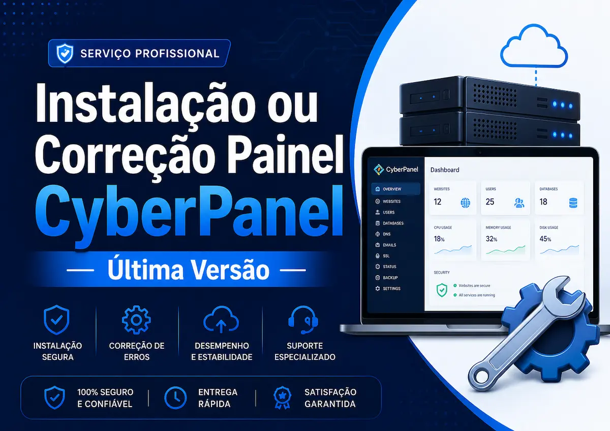 Instalação ou Correção Painel CyberPanel Última Versão