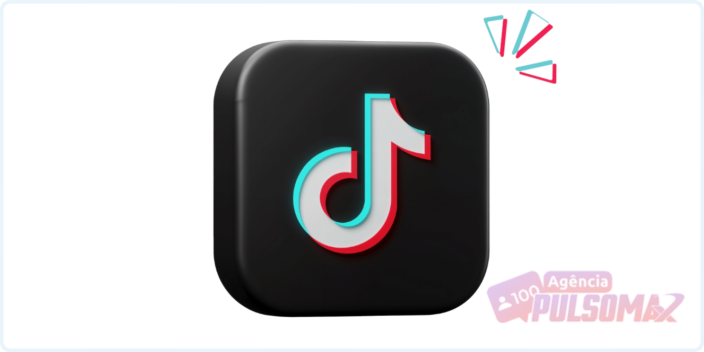 Ícone do TikTok em destaque no site PulsoMax