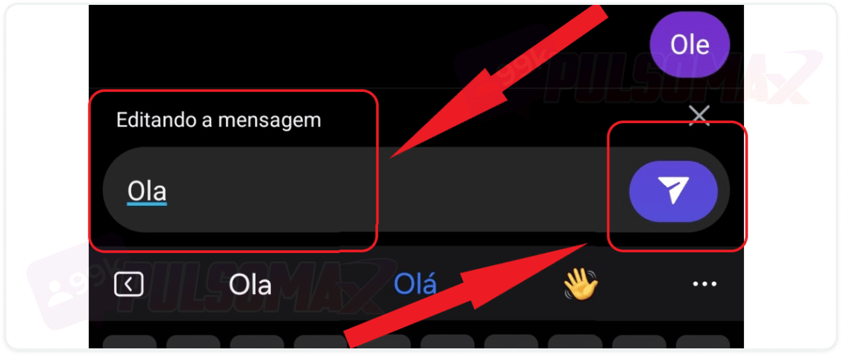 Editando mensagem no DM