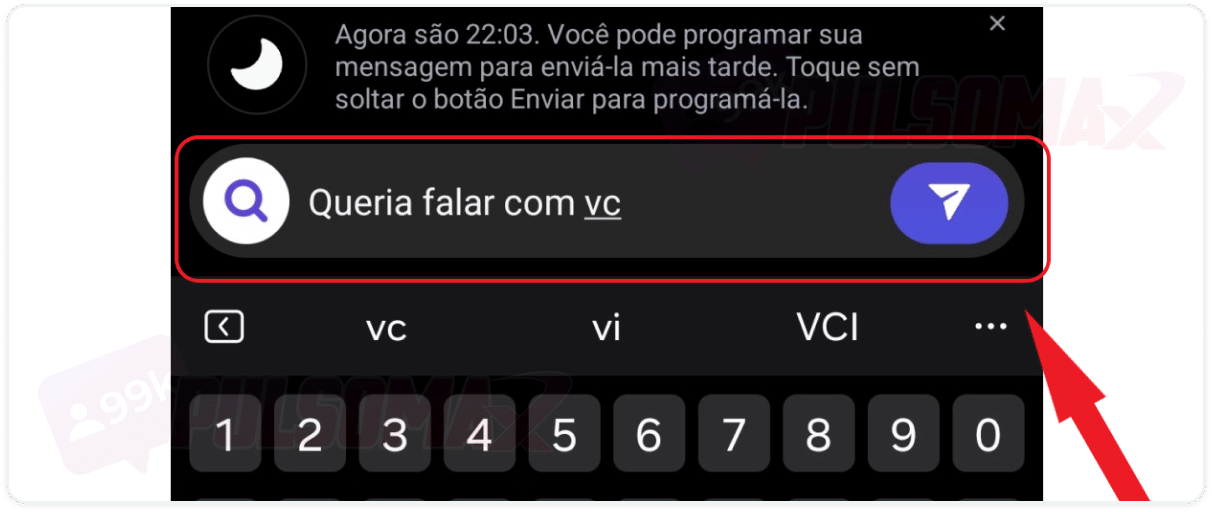 Enviar mensagem no DM do Instagram