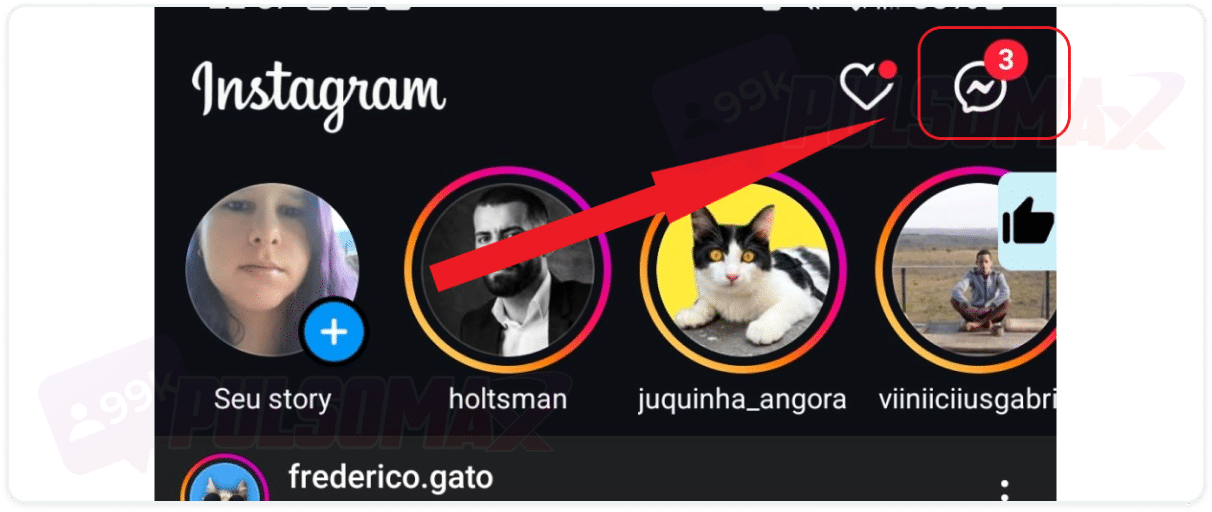 Ícone de balão de conversa do Instagram