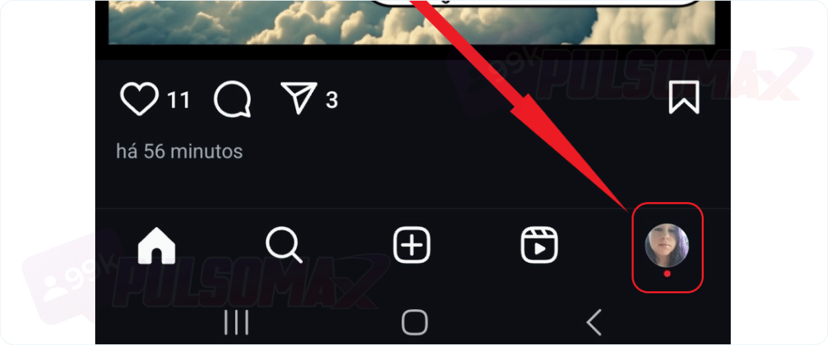 Ícone de foto de perfil no Instagram