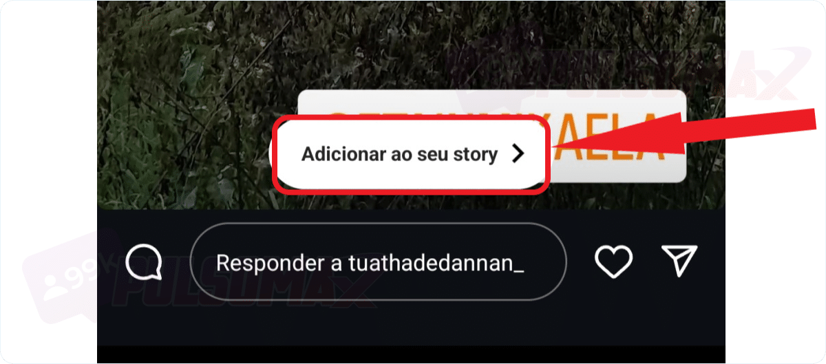 Repostar Story no Instagram