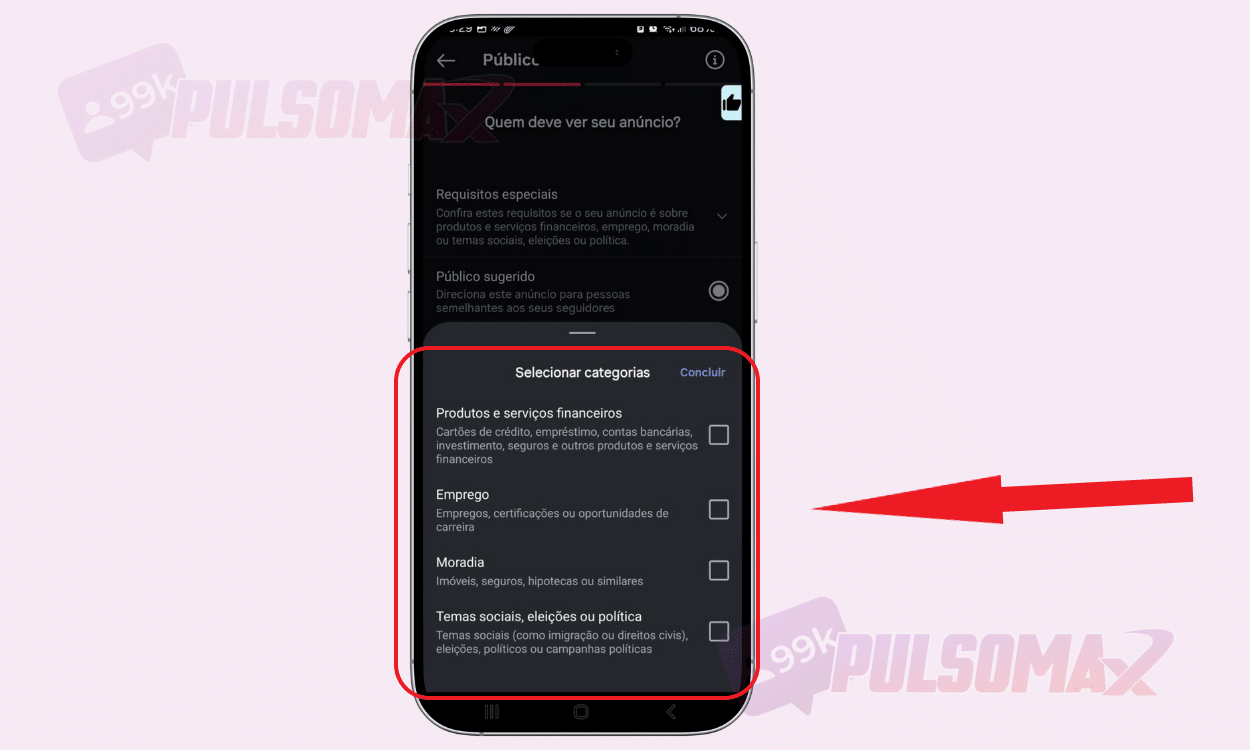 Requisitos especiais de anúncios - Instagram